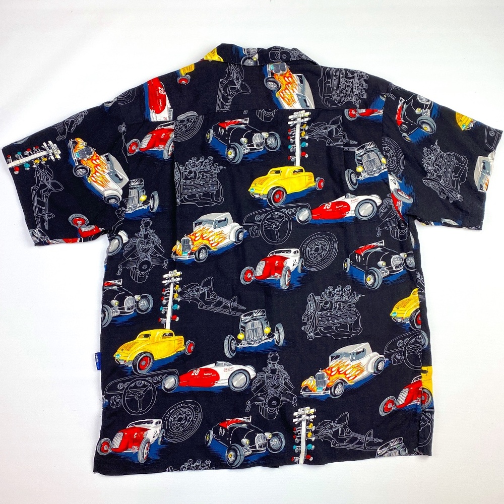 Pacific Blue USA Hot Rot Button Up Hawaiian Shirts